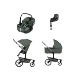 Joolz Day 5 Kinderwagen 4-in-1 - Forest Green | Joolz X Maxi-Cosi Pebble 360 Pro 2 Babyschale | Maxi-Cosi FamilyFix 360 Pro