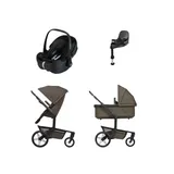Joolz Day 5 Kinderwagen 4-in-1 - Hazel Brown | Joolz X Maxi-Cosi Pebble 360 Pro 2 Babyschale | Maxi-Cosi FamilyFix 360 Pro