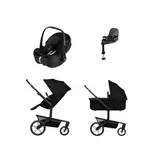 Joolz Day 5 Kinderwagen 4-in-1 - Space Black | Joolz X Maxi-Cosi Pebble 360 Pro 2 Babyschale | Maxi-Cosi FamilyFix 360 Pro