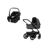 Joolz Geo 3 Kinderwagen 3-in-1 - Classic Look- Stone Grey | Joolz X Maxi-Cosi Pebble 360 Pro 2 Babyschale