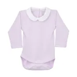 Rapife Body Langarm mit Kragen Rund Pink Gr. 50