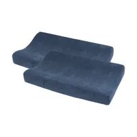 Meyco Wickelunterlagenbezug - Frottee - Indigo - 50x70 cm - 2-pack