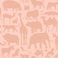 ESTAhome Tapete - Tiere - Terrakotta Rosa - 53 cm x 10,05 m