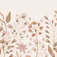 ESTAhome Fototapete - Blumen - Beige/Terrakotta/Rosa - 200 x 279 cm
