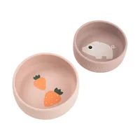 Done By Deer Pigee Siliconen Kommenset - 2 Stuks - Powder