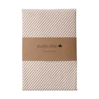 Studio Ditte Spannbettlaken - Streifen - Toffee - 90 x 200 cm