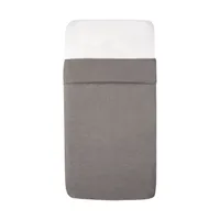 Witlof for Kids Velvet Rib Tuck-Inn Babydecke - 40 x 80 cm - Warm Grey