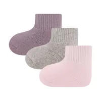 Ewers Uni Babysocken - 3-Pack - One Size - Lila/Rosa