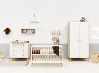 ToiToiKids Jort Babyzimmer – Weiß/Natur