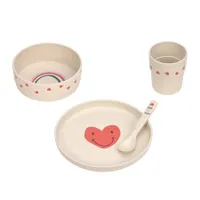 Lässig Happy Rascals Heart Eetset - Lavender