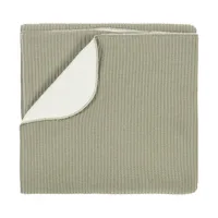 Nanami Junior Deken - Double Rib Knit - Eucalyptus 