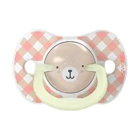 Suavinex Schnuller - Wild & Free SX Pro - 0‑6 Monate - 2 Stück - Silikon - Rosa Glow In The Dark