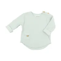 Bamboom Shirt Lange Mouw - 1 Mnd - Sky Grey