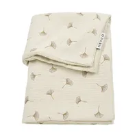 Meyco Bestickte Decke Pre-Washed - Ginkgo - Soft Sand - 100 x 150 cm