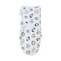 Meyco Baby SwaddleMeyco Pucktuch Gefüttert - Animal Multicolour - 0-3 Monate
