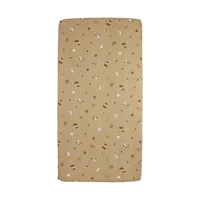 Meyco Spannbettlaken Print - Jersey - Forest Animals - Sand - 60 x 120 cm