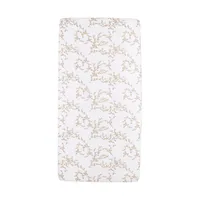 Meyco Spannbettlaken Print - Jersey - Branches - Sand - 40 x 80/90 cm