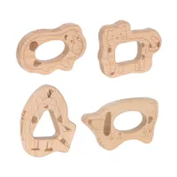 Lässig Beißring-Set – Little Mateys – FSC-Holz – 4 Stück