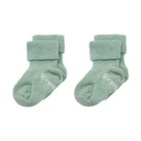Kipkep Blijf-Sokjes - 2 stuks - 0-6 Mnd - Pale Green