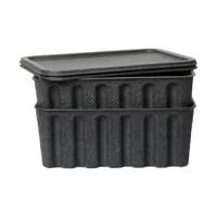 Ferm Living Opbergdozen - Paper Pulp Box - Large - Set van 2 - Charcoal