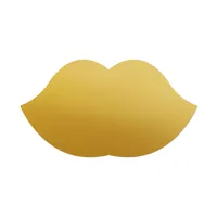 Magnetic Sticker – 33x60 cm – Gold Lippen