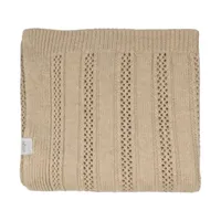 Lodger Gebreide Babydeken Pointelle Merino - 80 x 100 cm