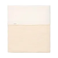 Koeka Malaga Bettdecke - 100 x 150 - Cotton Fleece - Warm White