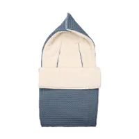 Koeka Oslo Fußsack Autositz - Waffel/Teddy - Bluestone