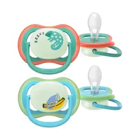 Philips Avent Schnuller - Ultra Air Nighttime - 6-18 Monate - Plant-based - 2 Stück