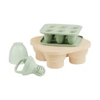 Babymoov Set Silicone Bewaarpotjes + Sabbelaar