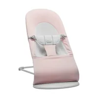 BabyBjörn Balance Soft Wippstuhl - Jersey - Hellrosa / Grau