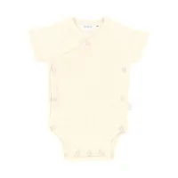 DAY Wickelbody Kurzarm Rib - Cream