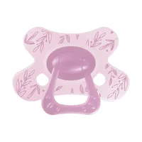 Difrax Natural Fopspeen - 12+ Mnd - Berry Pink Leafs
