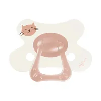 Difrax Natural Fopspeen - 12+ Mnd - Dusty Pink Kitten