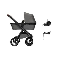 Dubatti One E6 Kinderwagen Dark Brown | Kindersitz| Base