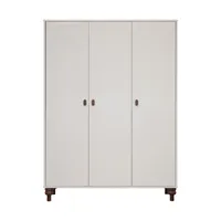 Europe Baby Olivia Kleiderschrank - 3-Türig -  Oatmeal / Walnuss - Bold