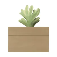 Ferm Living Harbour Box - Coral - Mistletoe/Tan