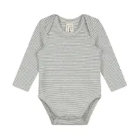 Gray Label Romper - Maat 0-3 Mnd - Grey Melange/Cream 