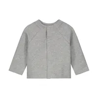 Gray Label Baby Raglan Vest - Grey Melange - 0‑3M