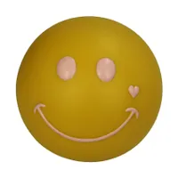 Kersten Ornament Smiley LED - Gelb