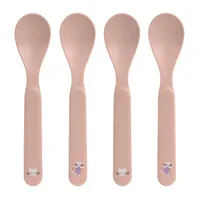 Lässig Tiny Team Cat Lepels - 4 Stuks - PP/Cellulose - Roze 
