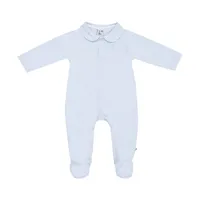 Klein Baby Strampler mit Füßchen - Größe 50 - Baby Blue