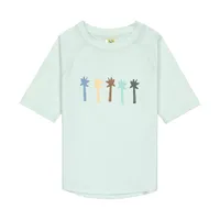 Lässig UV-Shirt Kurzarm - Palms Sea Foam