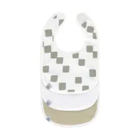 Laessig Lätzchen Newborn 3 Stück - Happy Fruits - Khaki