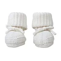 Lodger Knit Slofjes - 0-6 mnd - Cloud Dancer