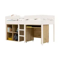 Bopita Mick Halfhoogslaper 90x200 Bureau + Vakkenkast | Dune