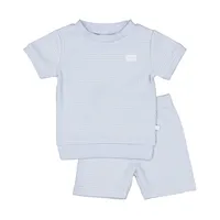 Feetje Shortama Waffel - Summer Special - Blau