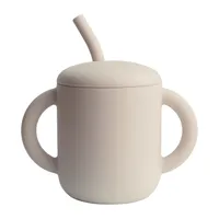 Mushie Trinklernbecher mit Strohhalm