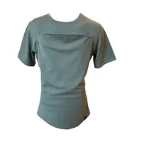 Womboo Buidelshirt - Man - Maat L - Groen / Grijs