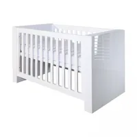 Kidsmill Alaska Babybett Hochglanzweiß 60 x 120 cm